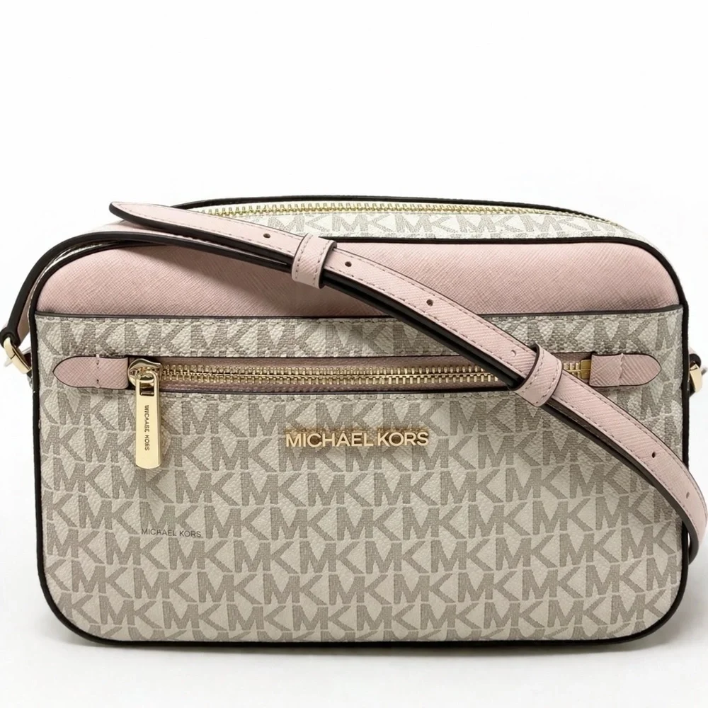 Michael Kors Beige and Pink Crossbody Bag EUC - Picture 5 of 5